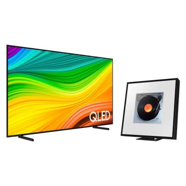 Imagem de Smart Big TV 75&quot; QLED 4K 75Q60D 2024 + Music Frame LS60D