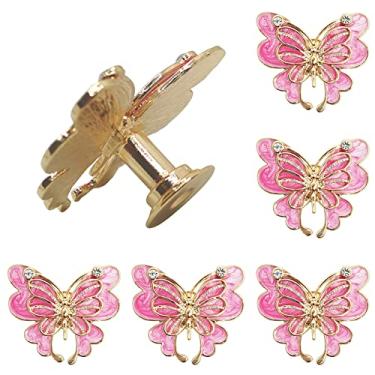 Imagem de brandname Beyoo Puxador decorativo em forma de borboleta de metal puxador de porta armário gaveta armário puxador de puxador de orifício único puxadores para móveis de cozinha armário guarda-roupa