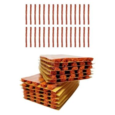 Imagem de Kit 30 Reparos Para Furo No Pneu Sem Câmara Carro Moto Refil Macarrão