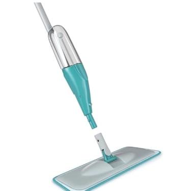 Imagem de Rodo Mop Spray com gatilho e Reservatór, Esfregão Microfibra 360 Graus, Cabo de 2m, Turquesa o mais vendido da categoria da limpesa , em promoçao