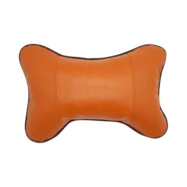 Imagem de Almofada Universal De Couro PU Para Pescoço De Carro, Encosto De Cabeç