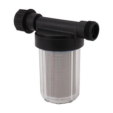 Imagem de Mangueira de jardim Filtro de água Filtro da bomba de água Mesh de aço inoxidável Projeto transparente Filtração eficiente para irrigação de jardim Plástico 304 Aço inoxidável