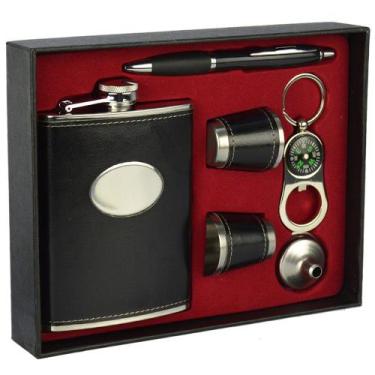 Imagem de Cantil De Bolso Porta Bebida Whisky Caneta CBRN113739 - COMMERCE BRASI