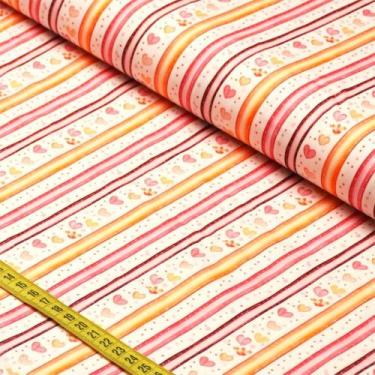 Imagem de Tecido Estampado Para Patchwork - Melissa : Listrado (0,50x1,50) - Fab