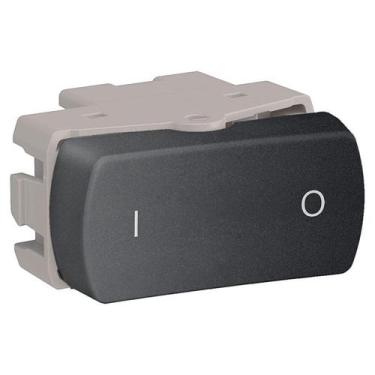 Imagem de Módulo Miluz Interruptor Bipolar Simples 10A 250V Grafite Schneider, G