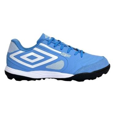 Imagem de Chuteira Umbro Society Pro 5 Bump Club Azul e Branco - Masculino - 38 - Azul