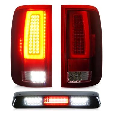 Imagem de Luz traseira + terceiro terceiro farol de carga de freio para Ford F-150 2004 2005 2006 2007 2008 Ford F-150, montagem de luz traseira de parada de montagem alta, FO2800182 FO2801182 5L3Z13404CA