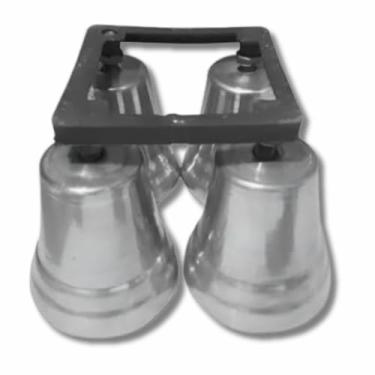 Imagem de Pés Para Geladeiras, Fogões e Freezers em Alumínio 4 peças Tam. 5cm