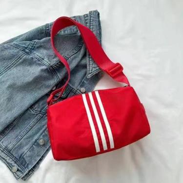 Imagem de Bolsa Mensageiro Cilíndrica Esportiva Feminina Casual Leve Grande Capa