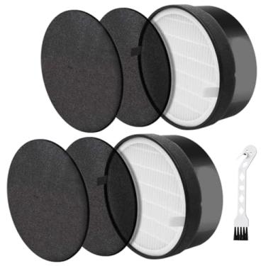 Imagem de Yonice Filtro de substituição LV-H132 compatível com filtro de ar LEVOIT LV-H132, filtro HEPA verdadeiro H13, pré-3 em 1, carvão ativado de alta eficiência, peça número LV-H132-RF, pacote com 2