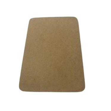 Imagem de KIT 50 Placa Chapa MDF Cru 3mm 20x14 cm CANTO ARREDONDADO