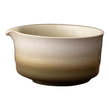 Imagem de Ｂｅｓｇａ Tigela de cerâmica Matcha Chawan com bico, centro de mesa, ferramenta para fazer chás, xícara de chá tradicional para preparação de Matcha japonês
