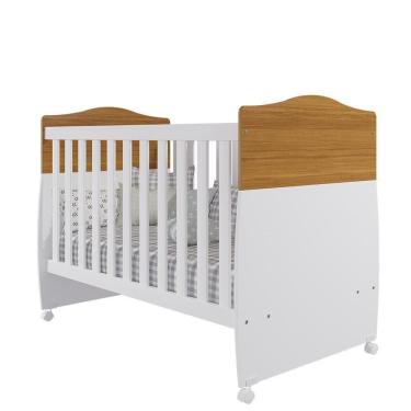 Imagem de Berço Mini Cama Conforto Nature-branco - Permóbili Baby Nature-branco