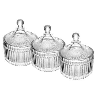Imagem de LYOR - Conjunto 3 Potiches de Cristal Carrossel 10,5cm x 12,5cm