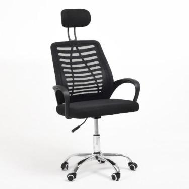 Imagem de Cadeira de Escritório Giratória OC6200 Trevisul com Encosto Preta