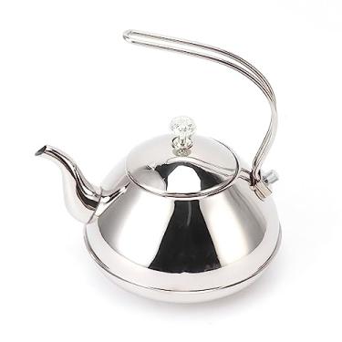 Imagem de Bule de aço inoxidável 1,5L - Chaleira de fogão de grande capacidade com filtro, ideal para casa, camping e fogões de indução (NachukancaOHbv-11)