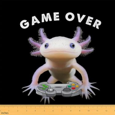 Imagem de Erosebridal Tecido Salamander Gamer da The Yard para cadeiras, desenho animado animais selvagens tecido estofado para meninos, consoles de jogos engraçados artesanato patchwork decoração para costura