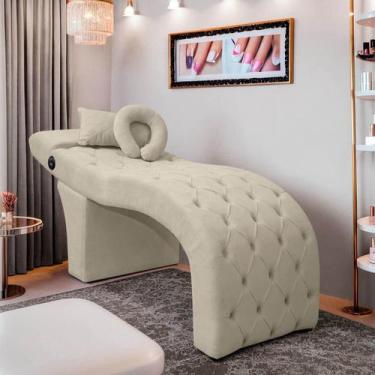 Imagem de Maca Lash Designer Cilios Luxo Estofada com Massagem Bouclê - SOFA STO