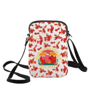 Imagem de WZMPA Sebastian Crab Bolsa tiracolo Sebastian Lover Gift The Human World Is A Mess Cartoon Shoulder Bag Sebastian Merch, World Mess 2-cb, Bolsa tiracolo