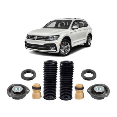 Imagem de 2 Kit Coxim Batente Coifa Dianteiro Tiguan 2017 2018 2019 20 - QualyKi