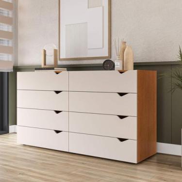 Imagem de Cômoda Organizadora 150cm com 8 Gavetas 240820 Linha Porto Politorno, 