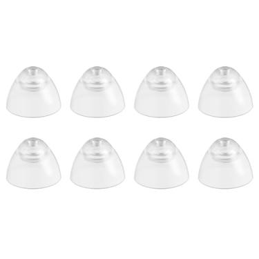 Imagem de Cúpulas de ouvido/pontas de ouvido/protetores auriculares para aparelhos auditivos ITC IC, compatíveis com aparelhos auditivos WLCMRD 8 peças (M)