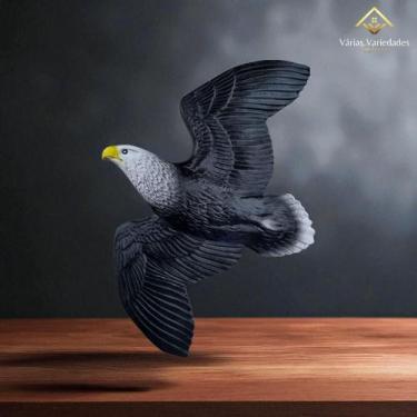 Imagem de Estátua Águia Gavião Espanta Pombo Pássaro Parede com Gancho AVB DECOR