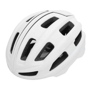 Imagem de Capacete de bicicleta para adultos homens mulheres PC EPS Capacete de ciclismo leve e respirável ajustável para bicicletas de montanha rodoviária (Branco)