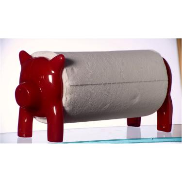 Imagem de Porta rolo de Papel-Toalha PORQUINHO ICO Vermelho - IKKO