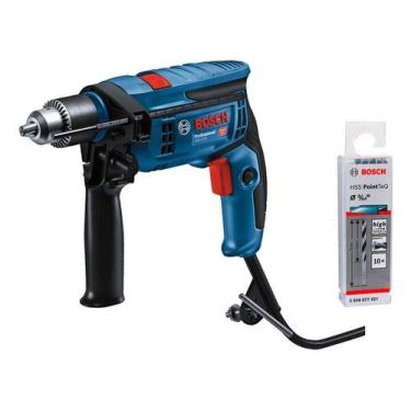 Imagem de Furadeira Bosch GSB 13 Re 10 Brocas 127v, 110V