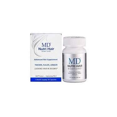 Imagem de MD Suplemento Nutri para crescimento capilar com biotina (30 cápsulas) | Previene la caída del cabello, minimiza la caída del cabelo, el adelgazamiento, la rotura y promueve el hairlo mas largo y