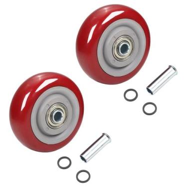 Imagem de Rodas de carrinho de reposição Juvielich PU Caster de 3,5 polegadas
