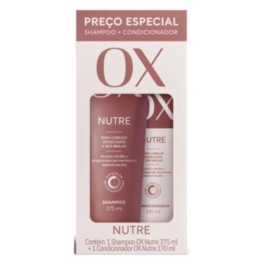 Imagem de Kit OX Nutre Shampoo 375ml e Condicionador 170ml
