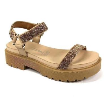 Imagem de Sandália Vizzano Papete Brilhos 6499.103 Bege-Feminino