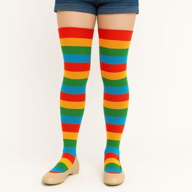 Imagem de Meia-calça Naipes Colorida  Acessório Divertido para Fantasias - Festa