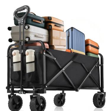 Imagem de Carrinho de vagão dobrável Joxir dobrável 37L com capacidade de 218 kg
