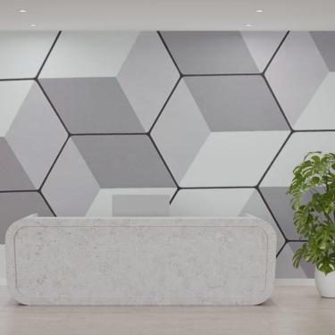 Imagem de Papel Parede Adesivo Pvc Estampa Tela Geométrica - 5 Metros