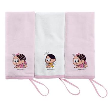 Imagem de Toalha de Boca 3 Unidades para Bebê Turma da Mônica Baby, Mônica 1