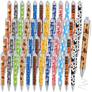 Imagem de Kosiz 48 peças de canetas esferográficas inspiradas em brinquedos Story Story Big Wild West Black Press para aniversário adulto chuveiro vaca temático lembrancinha de festa presentes