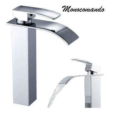 Imagem de Torneira Cascata Monocomando Banheiro Misturador Alta GT839 - Lorben