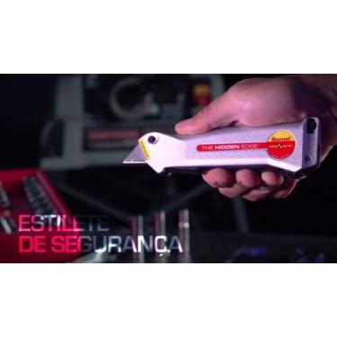 Imagem de Estilete Trapezoidal Fertak 5 Lâminas 18mm