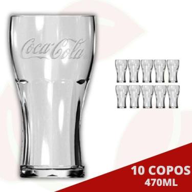 Imagem de 10UNI Copo Coca-Cola Contour 470ML Refresco Clássico Nadir - NADIR FIG