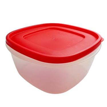 Imagem de POTE HERMETICO 3,3L COM TAMPA VERMELHA 0356 22x11,9x22CM - PLEION