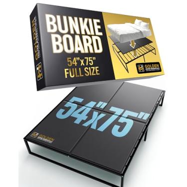 Imagem de Golden Home Essentials Tábua de cama de tamanho completo de 10 mm (137,2 cm x 190,5 cm) – Suporte de colchão fino de baixo perfil – Silenciosa, resistente à umidade e leve para plataformas e molduras