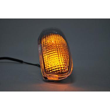 Imagem de TOPZONE Compatível com Kawasaki 1990-2003 EX250 ZZR250; ZX1000 ZX-10 1988-1990; luz de pisca-pisca de luz do indicador frontal (seta de LED, lente de fumaça)