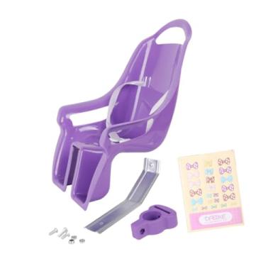 Imagem de menolana Acessórios para assento de bicicleta de boneca, decoração para assento de cadeira de boneca, decalques decorativos para bicicleta, acessórios para, Roxo