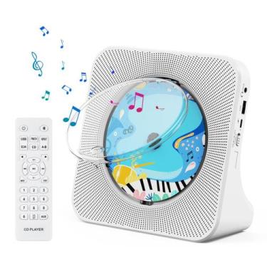 Imagem de Leitor de CD Qoosea Bluetooth para desktop doméstico com alto-falantes