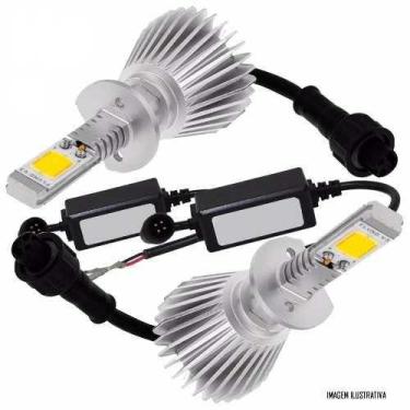 Imagem de Kit Lâmpada Super LED Headlight H7 6000K 12V e 24V 32W 2200LM Efeito X