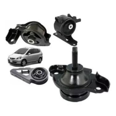 Imagem de Jogo 4 Coxim Motor Cambio Honda Fit 2003 A 2008 Automatico - Shockbras