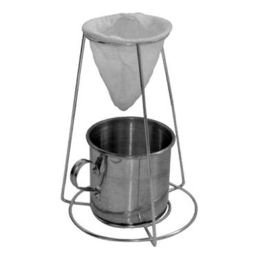 Imagem de Suporte para Coador de Café Expresso com 3 Pés com Coador - ARAMEFER